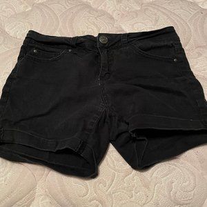 [USED] Women's Faded Glory Jean Shorts (Black)